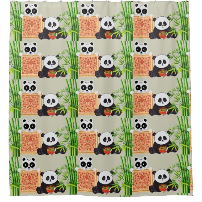 Rideaux De Douche panda (Devant)