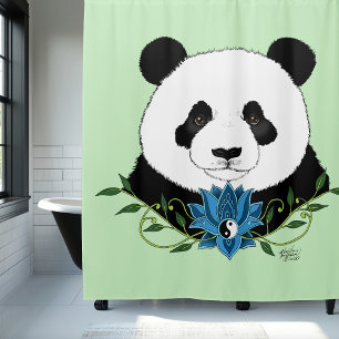 Rideaux De Douche Panda Bear Lotus