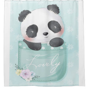 Rideaux De Douche Panda Panda Mignonne Dans La Poche