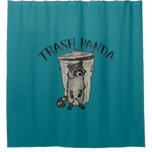 Rideaux De Douche Panda raccoon Trash
