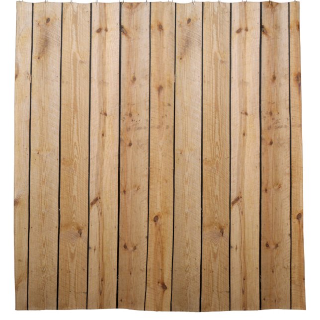Rideaux De Douche Panneaux en bois de pin (Devant)