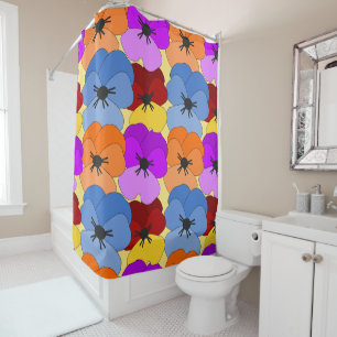 Rideaux De Douche Pansy Collage