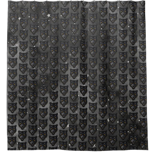 Rideaux De Douche Panthère noire (Devant)