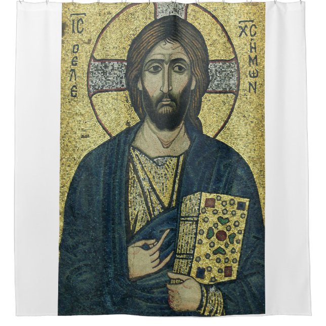 Rideaux De Douche Pantocrate Jésus Christ (Devant)