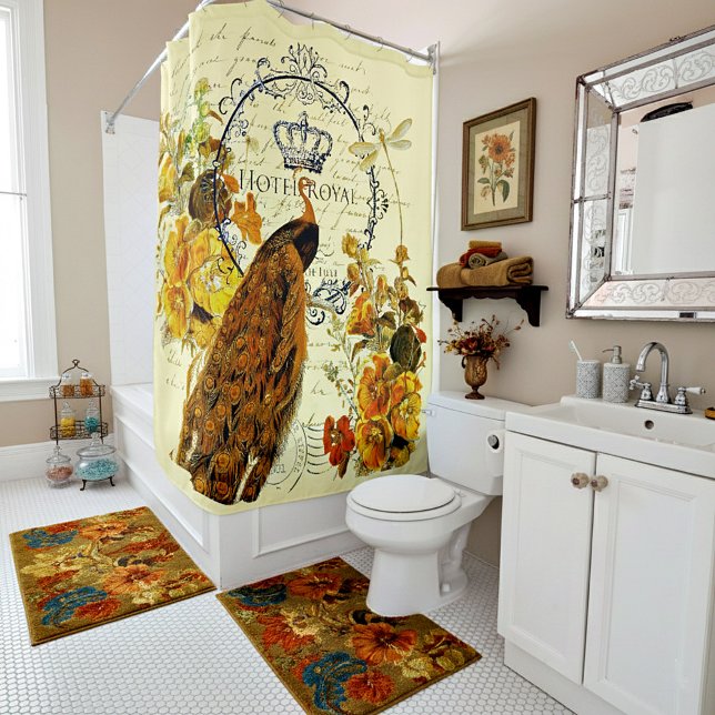 Rideaux De Douche paon d'automne (Créateur téléchargé)