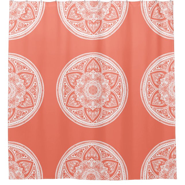 Rideaux De Douche Papaya Mandala (Devant)