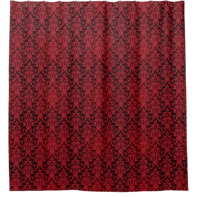 Rideaux De Douche Papier peint rouge 2 (Devant)