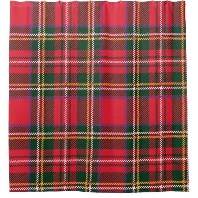 Rideaux De Douche Papier peint Tartan traditionnel (Devant)