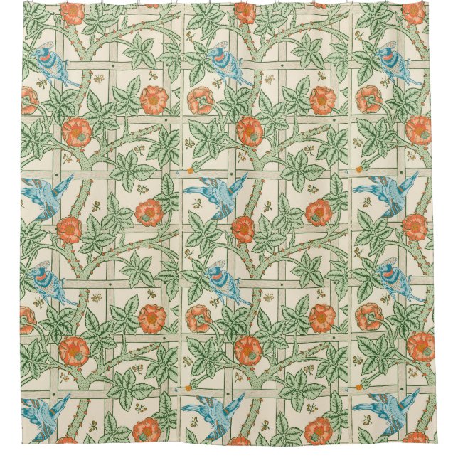 Rideaux De Douche Papier peint victorien Trellis de William Morris (Devant)