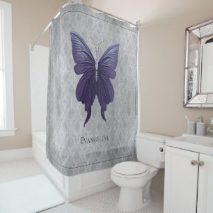 Rideaux De Douche Papillon à bijoux pourpre