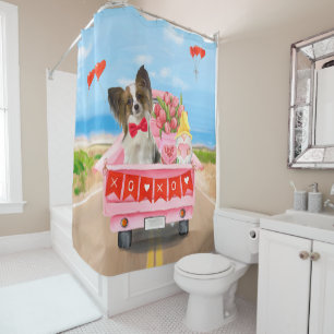 Rideaux De Douche Papillon Chien Valentine's Day Truck Throw