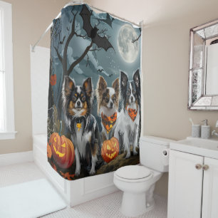 Rideaux De Douche Papillon Halloween Éffrayant