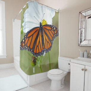 Rideaux De Douche Papillon Monarque sur Cosmos