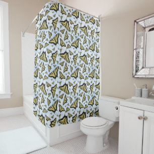 Rideaux De Douche Papillons Southwest Yellow Swallowtail Blue Sky
