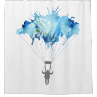 Parachute de parachutiste. Parachutage de