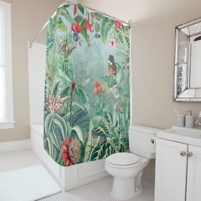 Rideaux De Douche Paradis tropical (En situation)