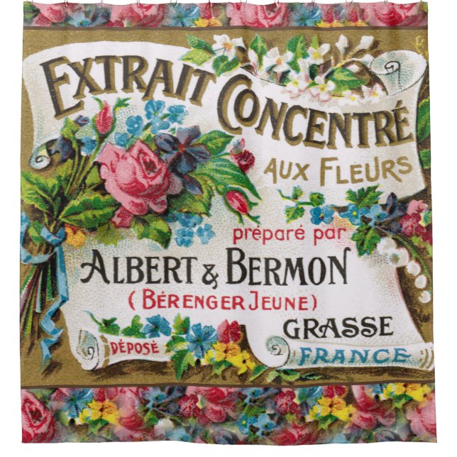 Rideaux De Douche Parfum de Français d'époque de belle (Devant)