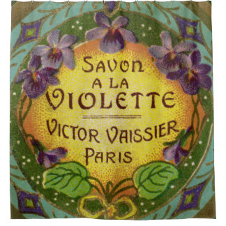 Rideaux De Douche Parfum violet français d'époque dramatique de