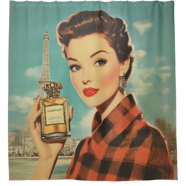 Rideaux De Douche Paris Parfum et élégance (Devant)