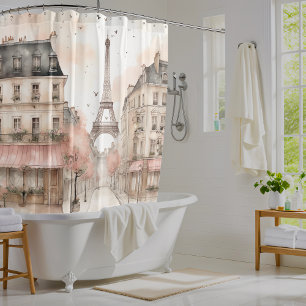Rideaux De Douche Paris Vintage moderne Printemps