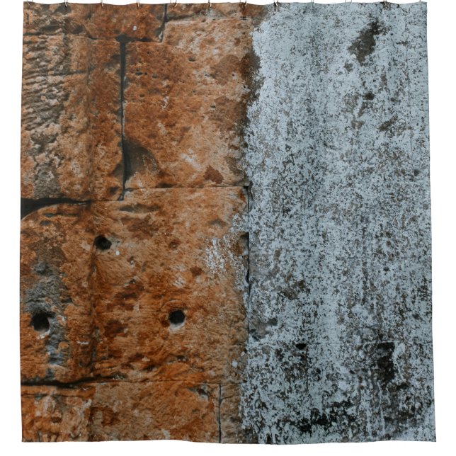 Rideaux De Douche paroi Brown en brique (Devant)