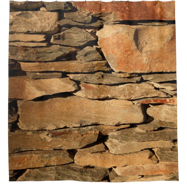 Rideaux De Douche paroi en pierre Brown (Devant)