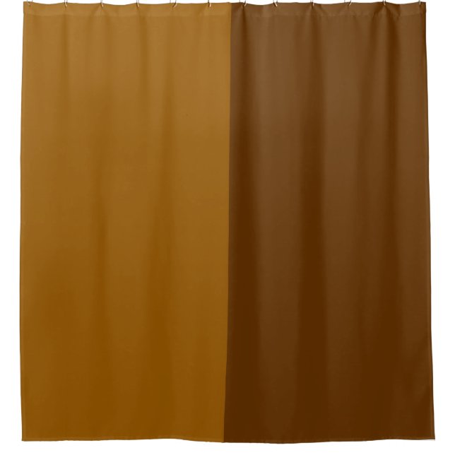 Rideaux De Douche Partie Brown foncé clair demi-côtés (Devant)