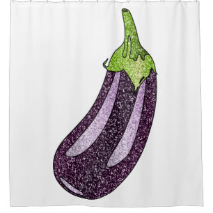 Rideaux De Douche Parties scintillant Eggplant