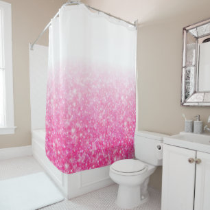 Rideaux De Douche Parties scintillantes roses scintillantes Ombre de