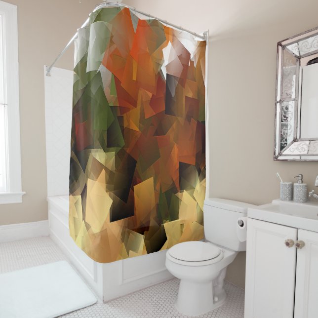 Rideaux De Douche Partyin Autumnal'..... (En situation)