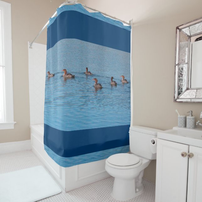 Rideaux De Douche Pas de canards en caoutchouc (En situation)