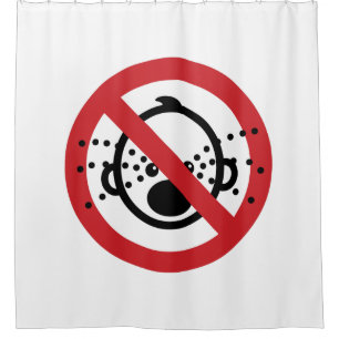Rideaux De Douche PAS de Larmes de Bébés ⚠ Panneau de l'aéroport tha