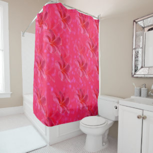 Rideaux De Douche Passion Frangipani rose,