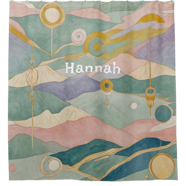 Rideaux De Douche Pastel Hills Dreamscape (Devant)