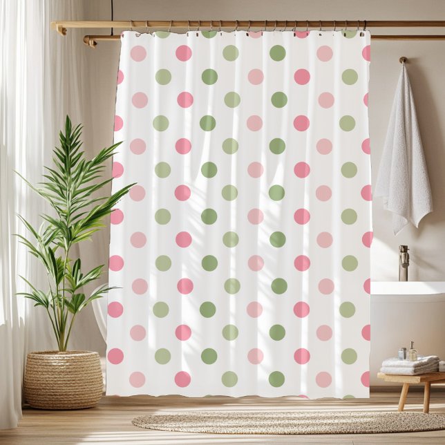 Rideaux De Douche Pastel Whimsical Polka Dot (Whimsical Pastel Polka Dot Shower Curtain)