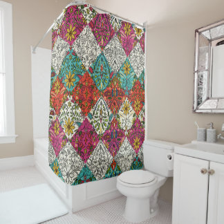 Rideaux De Douche patchwork aziza