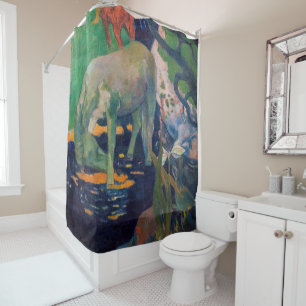 Rideaux De Douche Paul Gauguin - Le Cheval blanc