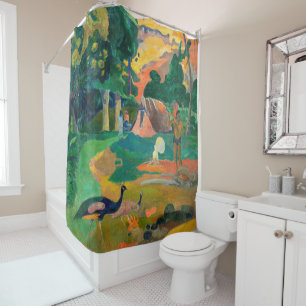 Rideaux De Douche Paul Gauguin - Paysage aux paons / Matamoe
