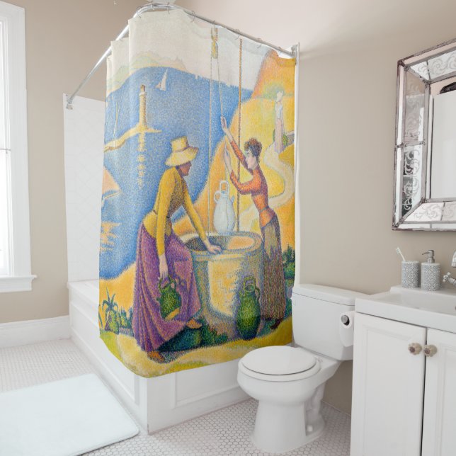 Rideaux De Douche Paul Signac - Femmes dans le puits (En situation)