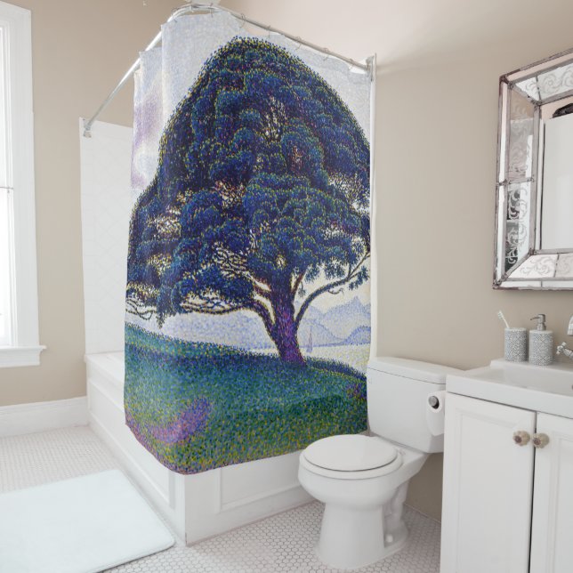 Rideaux De Douche Paul Signac - Le pin de Bonaventure (En situation)