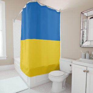Rideaux De Douche Pavillon Ukraine moderne bleu jaune