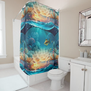 Rideaux De Douche Paysage sous-marin tropical un