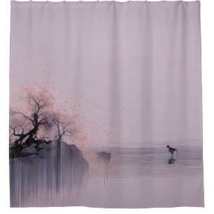 Rideaux De Douche Paysage zen minimaliste