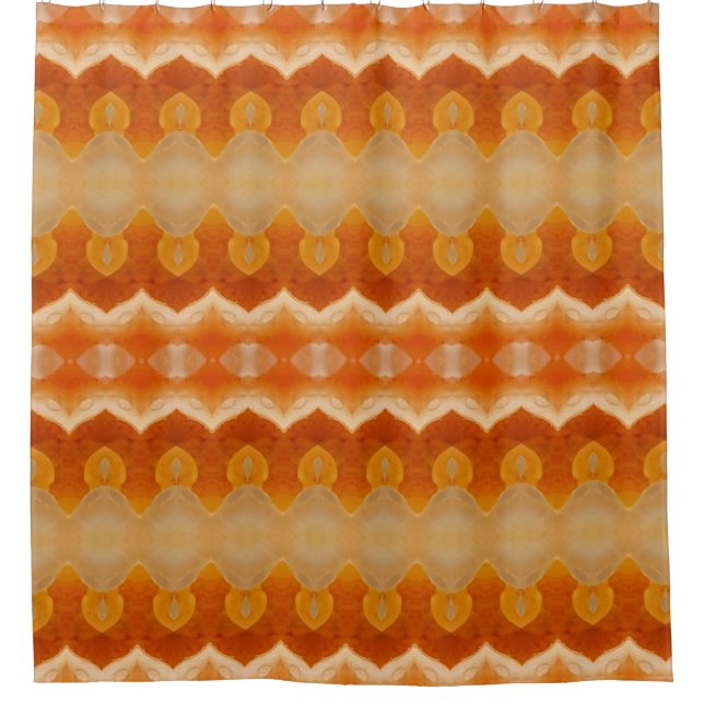 Rideaux De Douche Peachy Ikat 6 (Devant)