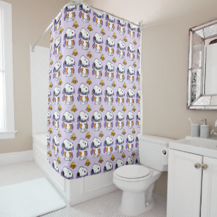 Rideaux De Douche Peanuts Snoopy Woodstock Vampire Halloween