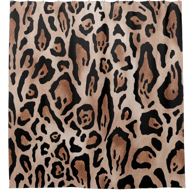 Rideaux De Douche Peau léopard : motif sans soudure. (Devant)