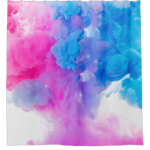 Rideaux De Douche Peint couleur de texture d'eau vive
