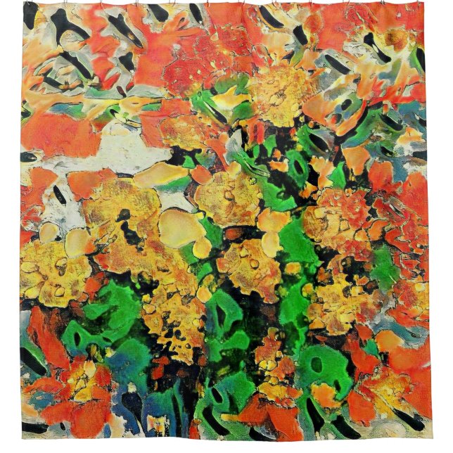 Rideaux De Douche Peinture à l'huile Retro : Van Gogh Monet (Devant)