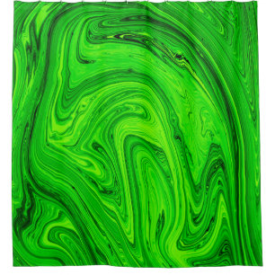 Rideaux De Douche Peinture à l'huile verte abstrait arrière - plan.