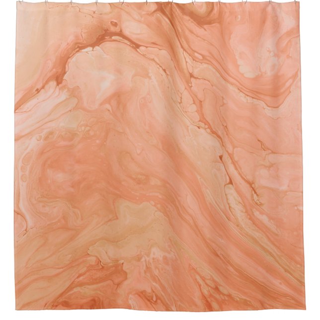RIDEAUX DE DOUCHE PEINTURE ABSTRAITE BLEUE ET BLANCHE 4 (Devant)